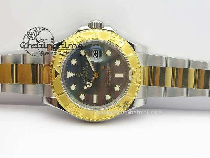 1227 MultiPurpose Yacht-Master 116622 JF Best Edition SS YG Gray MOP Dial On Bracelet A 3863